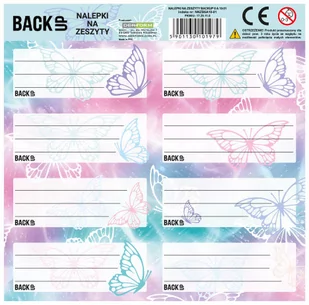 Derform, Backup Magia, Naklejki Na Zeszyty, Pastelowa - Szkolne artykuły papiernicze - miniaturka - grafika 1