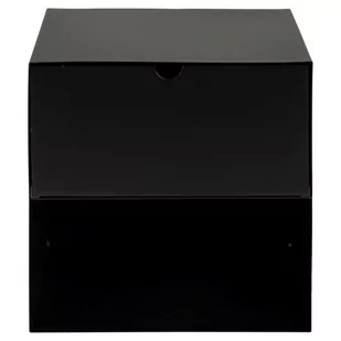 Actona Szafka Nocna Z Szufladą Karim 30X30X25 Czarna - Szafki nocne - miniaturka - grafika 1