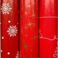Opakowania i torebki na prezenty - Zestaw świąteczny do pakowania 70cmx3m 3x3m ZST66 - miniaturka - grafika 1