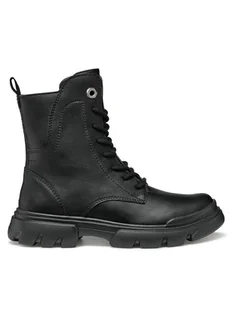 Geox Kozaki J Junette J56HVB 000BC C9999 D Czarny - Buty dla dziewczynek - miniaturka - grafika 1