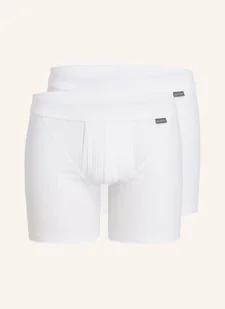 Schiesser Bokserki Cotton Essentials, 2 Szt. weiss - Majtki damskie - miniaturka - grafika 1
