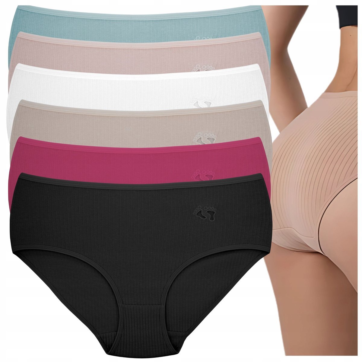 Figi damskie bawełniane w rozmiarze 2XL