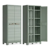 Szafy - Keter Uniwersalna szafa na narzędzia ogrodowe Planet, jadeitowy szary - miniaturka - grafika 1