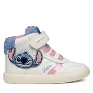 Buty dla dziewczynek - Sneakersy Geox B Gisli B561MF 0BCBH C1206 M Biały - miniaturka - grafika 1