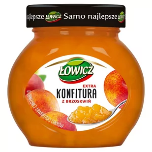 Łowicz KONFITURA Z BRZOSKWIŃ NISKOSŁODZONA 240 G - Konfitury, marmolady, powidła - miniaturka - grafika 1