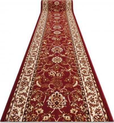 Dywany Łuszczów CHODNIK BCF MORAD Klasyk klasyczny bordo 90 cm, 90x230 cm