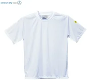 Odzież robocza - PORTWEST AS20 T-SHIRT ANTYELEKTROSTATYCZNY ESD; BIAŁY - miniaturka - grafika 1