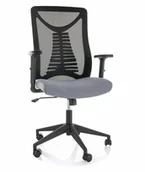 Fotele i krzesła biurowe - Fotel Obrotowy Q-330R Czarny / Szary - miniaturka - grafika 1