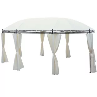 vidaXL Altana ogrodowa kolor śmietankowy 530x350x265 cm 42138 - Parasole ogrodowe - miniaturka - grafika 1