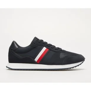 Buty Tommy Hilfiger Lo Runner Mix M FM0FM04958BDS czarne - Buty sportowe męskie - miniaturka - grafika 1