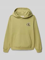 Swetry dla chłopców - Bluza z kapturem, wyhaftowanym logo i kieszenią kangurką - miniaturka - grafika 1