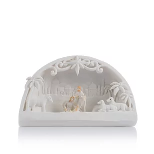 Mała szopka LED podświetlana szopka bożonarodzeniowa świąteczna dekoracja - Ozdoby bożonarodzeniowe - miniaturka - grafika 1