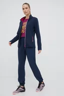 Spodnie damskie - CMP spodnie damskie kolor granatowy proste high waist - miniaturka - grafika 1