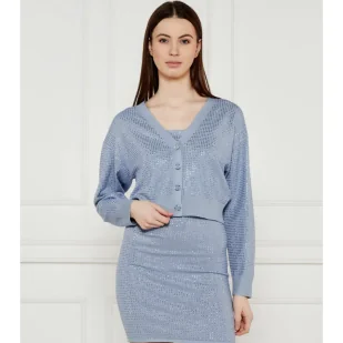 GUESS Kardigan KHLOE Regular Fit - Swetry damskie - miniaturka - grafika 1