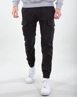 Spodnie męskie - spodnie bojówki ALPHA INDUSTRIES - AIRMAN BLACK-30 - miniaturka - grafika 1