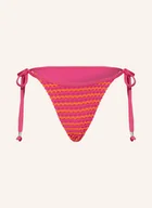 Stroje kąpielowe - Seafolly Dół Od Bikini Trójkątnego Mesh Effect pink - miniaturka - grafika 1