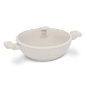 Woki - Wok z pokrywką 30 cm FashionTV FTV-0063 Matte Cream Gold Collection - miniaturka - grafika 1