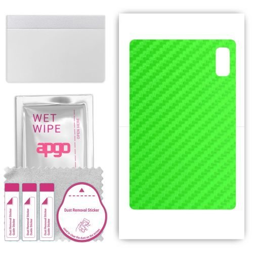 folia naklejka skórka strukturalna na TYŁ do HTC A103 Plus - Carbon Zielony - apgo SKINS