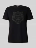 Koszulki męskie - T-shirt o kroju regular fit ze zwierzęcym nadrukiem model ‘Jer’ - miniaturka - grafika 1