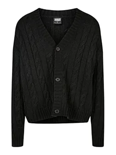 Urban Classics Męski kardigan Boxy Cardigan Sweater, czarny, XL, czarny, XL - Swetry męskie - miniaturka - grafika 1