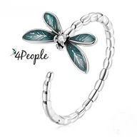 Pierścionki - Pierścionek Srebrny Miłość Dłonie Nieskończoność 925 Na Prezent Ważka - miniaturka - grafika 1