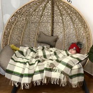 Koce - Koc Z Wełny Nowozelandzkiej Krata 18716 - miniaturka - grafika 1