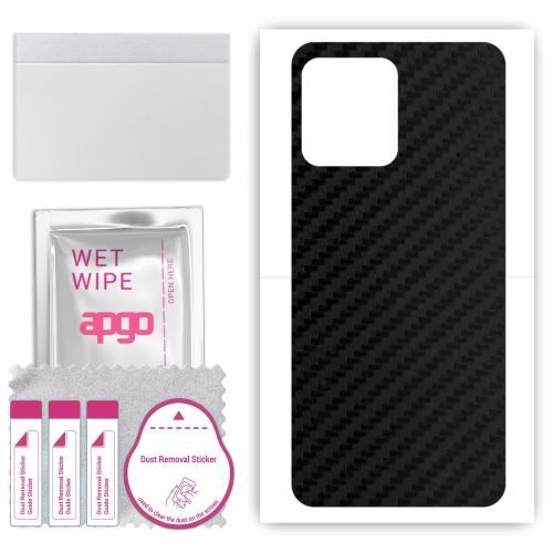 folia naklejka skórka strukturalna na TYŁ do Motorola Moto X40 - Carbon - apgo SKINS