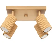 Lampy sufitowe - Sollux SL.1564 - Oświetlenie punktowe KARBON 4xGU10/10W/230V złoty - miniaturka - grafika 1