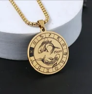 Wisiorki - Naszyjnik wisiorek Ryby Pisces znak zodiaku prezent - miniaturka - grafika 1