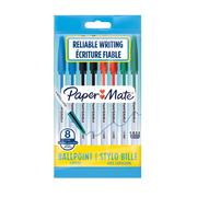 Długopisy - Paper Mate Długopis ze skuwką Paper Mate 045 fine 0,7 mm) mix kolorów blister 8szt 2084416 2084416 - miniaturka - grafika 1