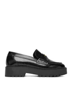 Półbuty damskie - Gino Rossi Loafersy C-CARRIE1 Czarny - miniaturka - grafika 1