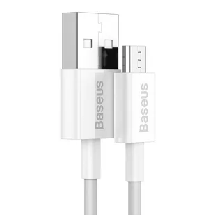 Baseus Superior kabel przewód USB - micro USB do szybkiego ładowania 2A 1m biały (CAMYS-02) - Kable USB - miniaturka - grafika 2