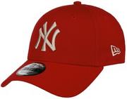 Czapki i chusty sportowe męskie - Czapka 9Forty Repreve Yankees by New Era, czerwony, One Size - miniaturka - grafika 1