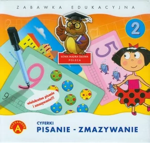 Alexander Cyferki Pisanie Zmazywanie 2 GA-737 - Układanki dla dzieci - miniaturka - grafika 2
