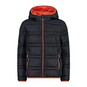 Kurtki i płaszcze dla chłopców - CMP - Wyściełana kurtka dziecięca z kapturem, Antracyt, 140 - miniaturka - grafika 1