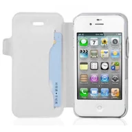 Etui i futerały do telefonów - Etui Cadorabo do Apple iPhone 4 / iPhone 4S - Etui w kolorze ICY WHITE? Etui na telefon komórkowy z funkcją podstawki i gniazdem na kartę w ultra cienkiej konstrukcji - Etui Etui Etui ochronne Etui Książka - miniaturka - grafika 1