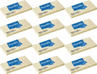 Bloczki Samoprzylepne, Żółte kartki samoprzylepne 125x75 100szt x 12 - Gadżety  do biura - miniaturka - grafika 1