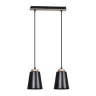 Lampy sufitowe - Emibig Bolero lampa wisząca 2-punktowa czarna 442/2 442/2 - miniaturka - grafika 1