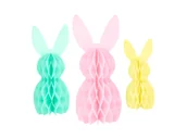 Wielkanoc - Dekoracja stojąca Zajączki - 3 szt. - miniaturka - grafika 1