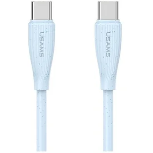 Kabel USB-C - USB-C USAMS Green Series SJ716 60W 1 m Niebieski - Kable USB - miniaturka - grafika 1
