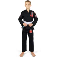 Kimona, stroje i obuwie - Ground Game Kimono Gi Do Bjj Dla Dzieci Ninja Black - miniaturka - grafika 1