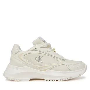 Sneakersy Calvin Klein Jeans V3A9-82030-1695530 M Biały - Buty dla dziewczynek - miniaturka - grafika 1