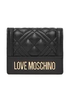 Portfele - LOVE MOSCHINO Mały Portfel Damski JC5601PP1NLA0000 Czarny - miniaturka - grafika 1