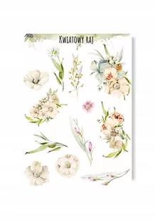Naklejki Z Kwiatami Scrapbooking Planner Album - Scrapbooking - miniaturka - grafika 1
