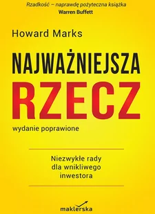 Najważniejsza rzecz - E-booki - biznes i ekonomia - miniaturka - grafika 1
