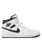 Sneakersy męskie - Sneakersy Nike Air Jordan 1 Mid DQ8426 132 Biały - miniaturka - grafika 1