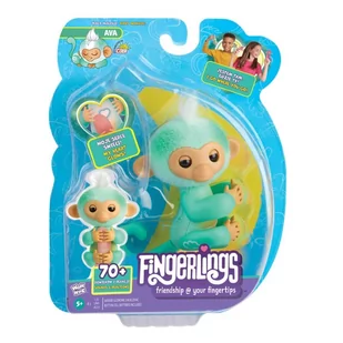 Fingerlings, Basic Monkey, Ava, małpka interaktywna - Zabawki interaktywne dla dzieci - miniaturka - grafika 1