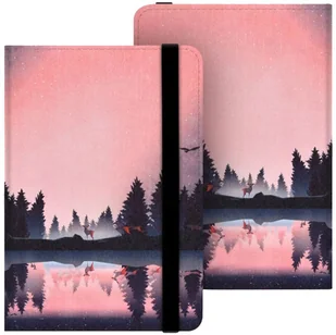 Etui z rączką Supero Handle Case do Inkbook Calypso Plus/Lumos/Prime, różowe z motywem - Etui do tabletów - miniaturka - grafika 1