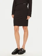 Spódnice - Calvin Klein Jeans Spódnica ołówkowa J20J224862 Czarny Slim Fit - miniaturka - grafika 1