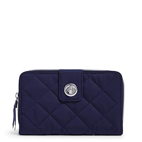 Vera Bradley Damski portfel Performance Twill Turnlock z ochroną RFID Niebieski Rozmiar: Jeden rozmiar